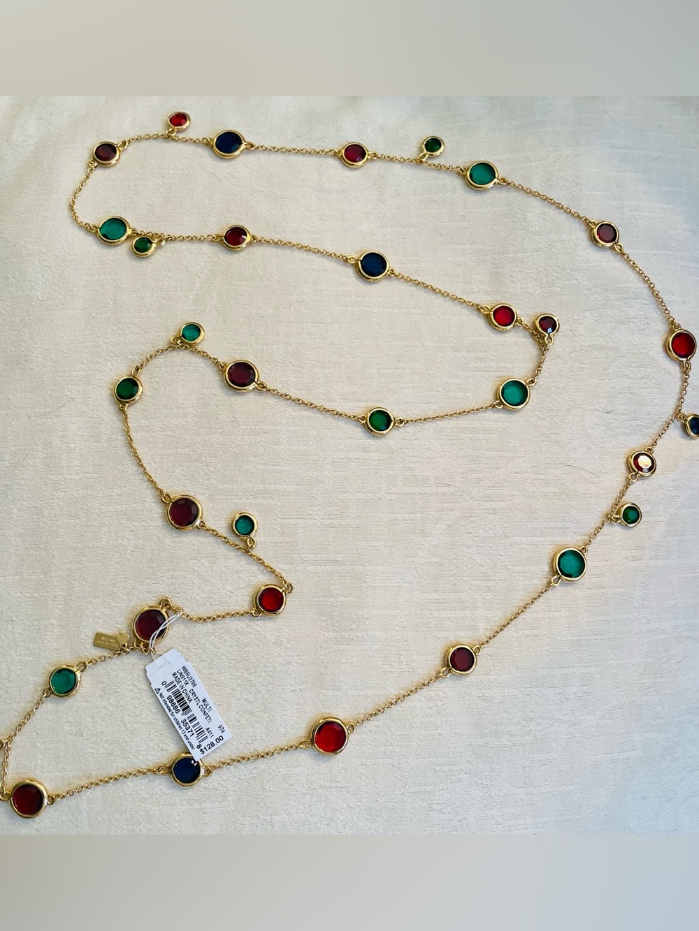 NWT Retail $128 Kate Spade Mulit-Color Crystal Confetti Necklace